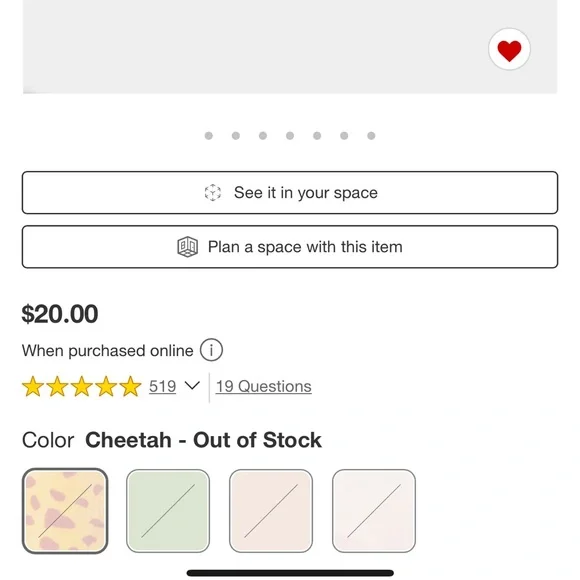 cheetah pillowfort weighted animal - Picture 7 of 7